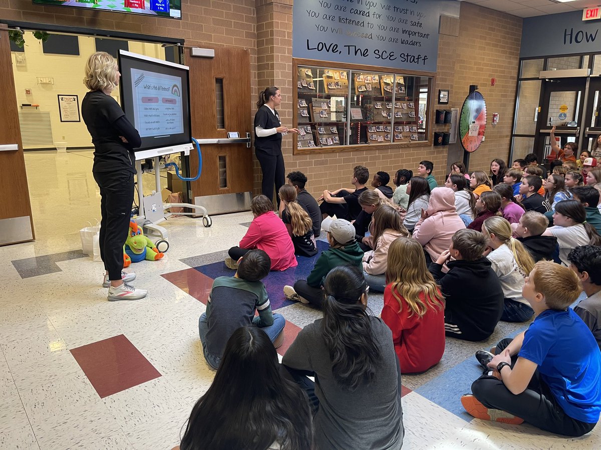 Learning about good oral health from Borello Orthodontics. #healthyteeth #dragonswithpearlywhites #SCESoars