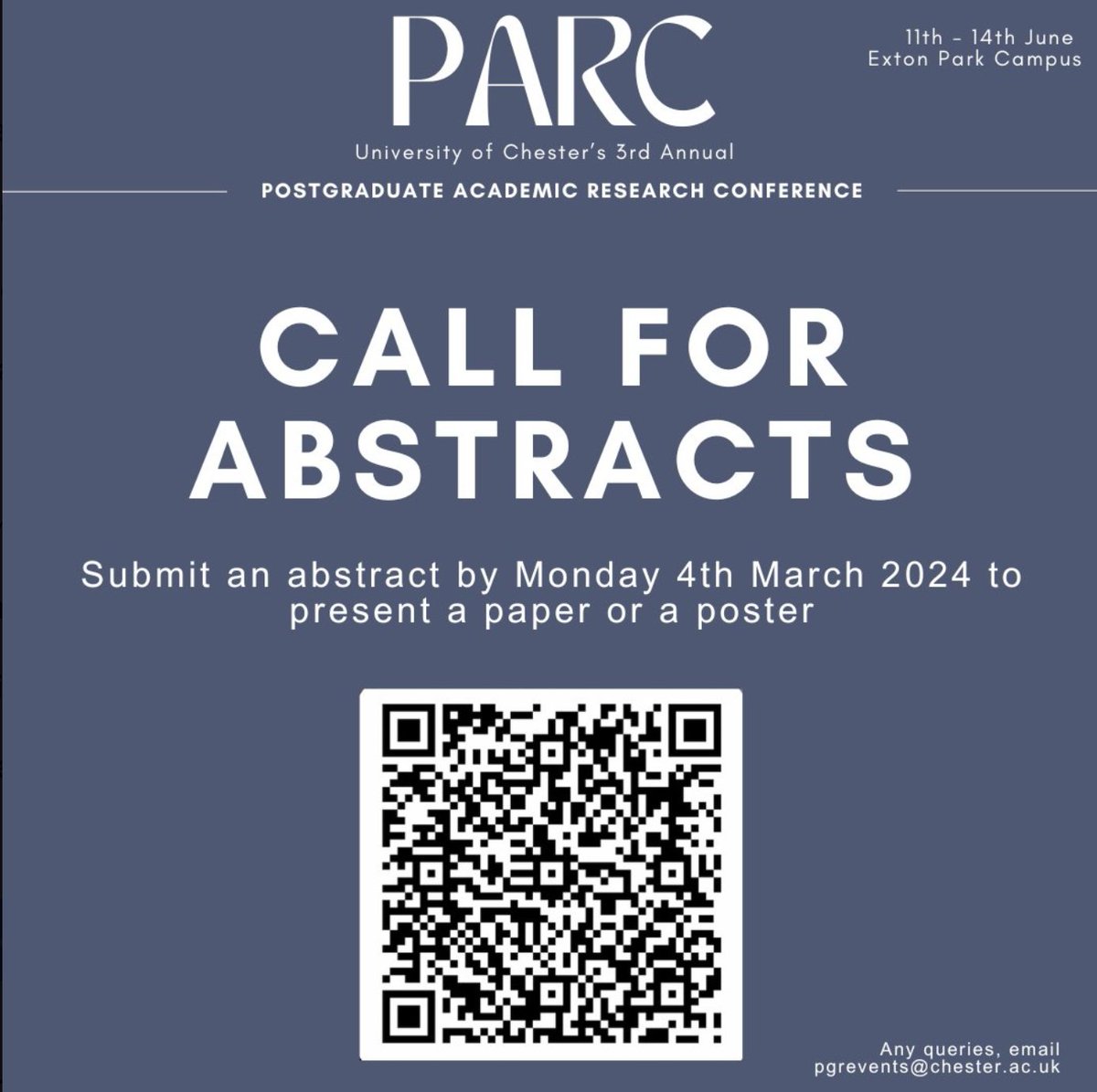 Hurry! There's only 4 days to go until the Call for Abstracts closes! 🥳👏😊📷forms.office.com/e/JavXmsUgqP