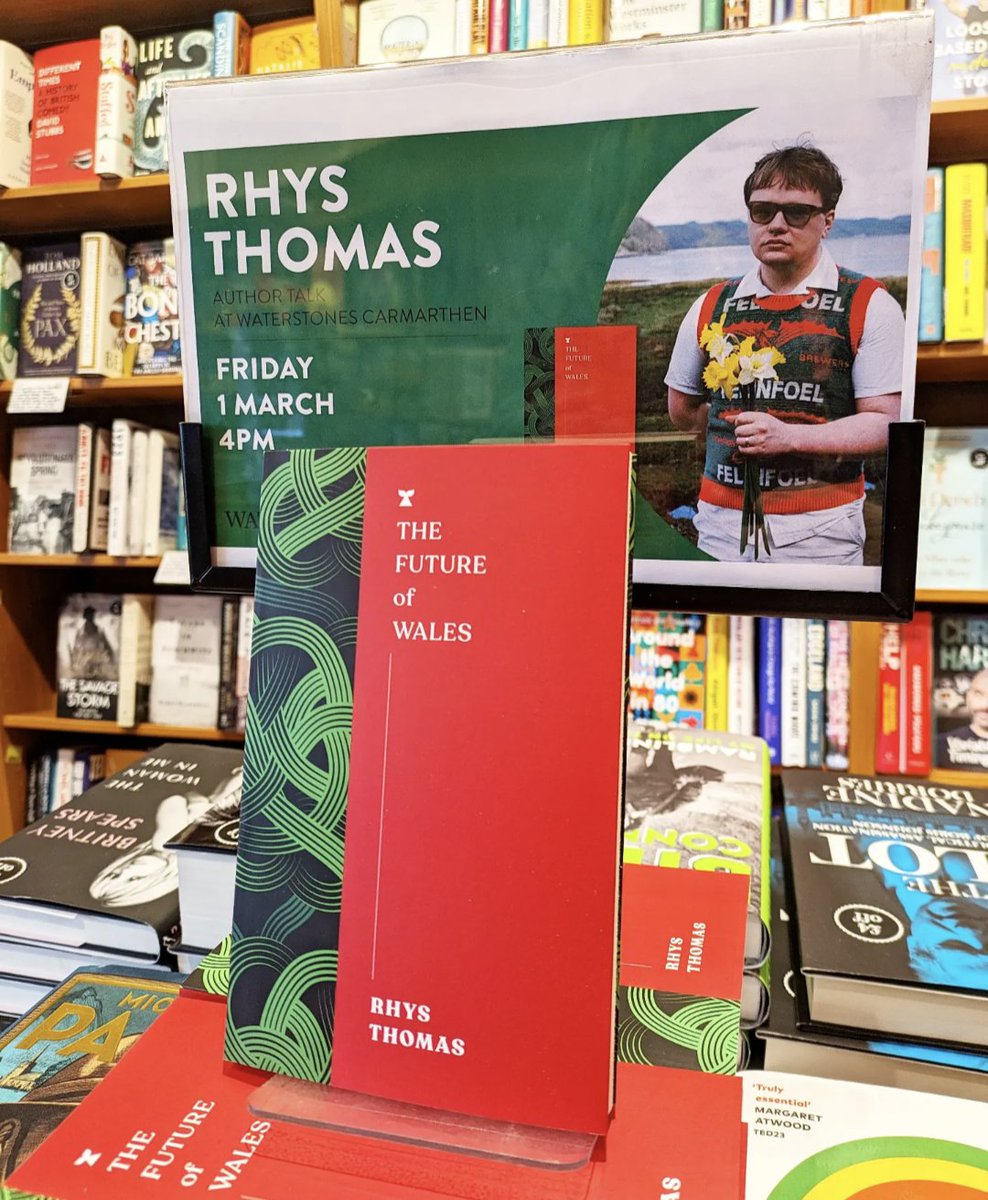 We are super excited to welcome Rhys Thomas to the store today! He'll be chatting about his new collection of essays #TheFutureOfWales Today - Friday 1st March - 4pm @_rhysthomas_ @melvillehouse