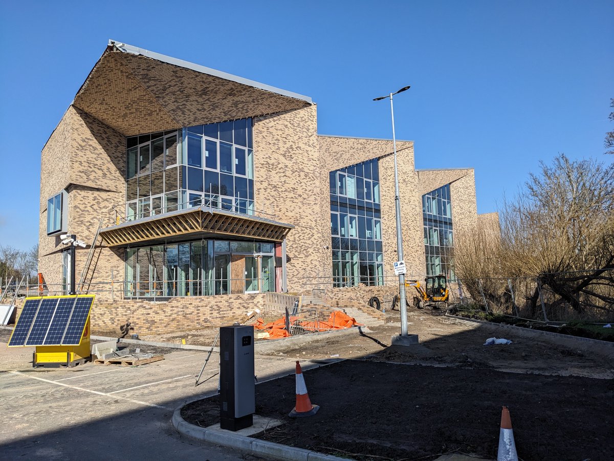 The <a href="/asiNewark/">ASI (Newark)</a> is approaching it's completion! Just a few flashing and some external works to go! It is certainly making an impact! ✈️ #architecture #aviation