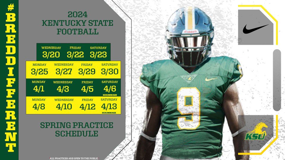 Almost that time of the offseason. The opportunity to continue to grow as a team and continue building up our championship culture. Love from the stables in Frankfort, Spring ball is almost here!! #AirRaid @KYSUFB #BredDifferent #CloseTheGAP