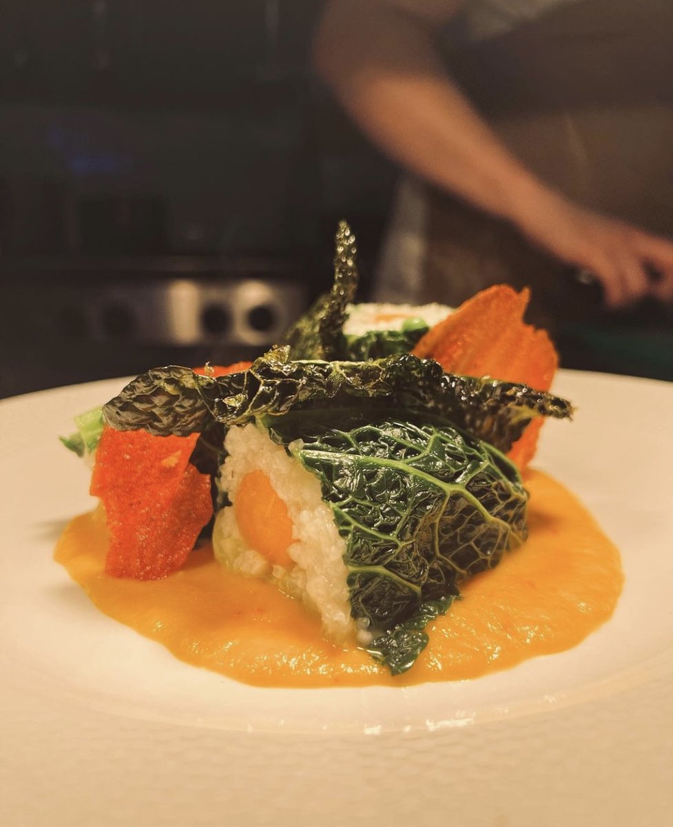 We cater for vegetarians too with our delicious Risotto dish. 

Winter garden green vegetable risotto, butternut squash, spinach, crispy kale, carrot &amp; chill puree. 

#vegetarian #food #taunton #somerset #southwest #secretsomerset