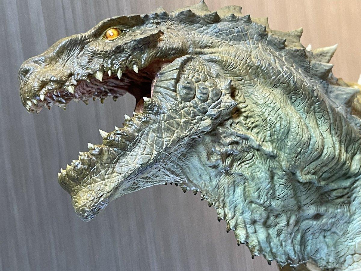 タナカ・STUDIO様 「GODZILLA 1998」 頭部の彩色をさらにブラッシュ