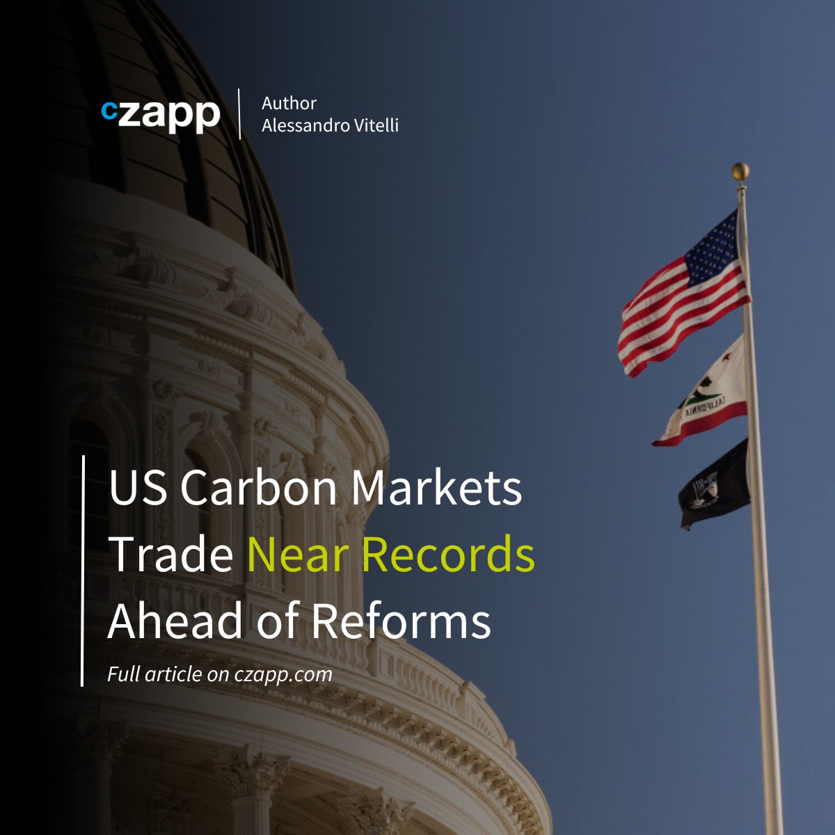 📈 California's latest auction hit a record high at USD 41.76/tonne. RGGI prices also soared to USD 17.32/tonne. Traders anticipate supply cuts by 2030, driving prices up. Read more here: ow.ly/bzS450QJcBX #CarbonMarket #TradingRecords