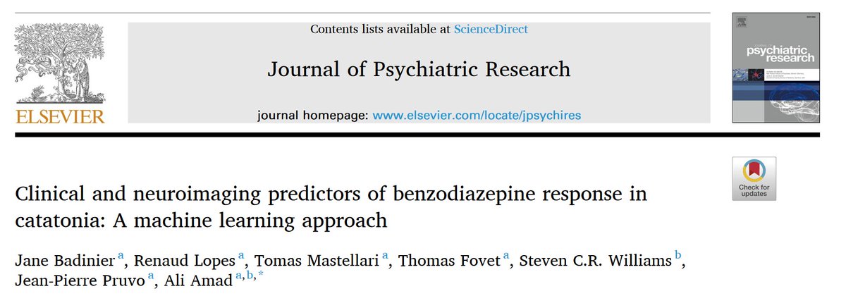 Amad Ali (@aliamad_x) on Twitter photo 🎉 Excited to share our latest research on #Catatonia  Discover how we're using #MachineLearning and #Neuroimaging to predict benzodiazepine response in patients. A step forward in personalized psychiatry! 🧠💡
Read more here: authors.elsevier.com/a/1ih2O55vZDevk
<a href="/CognitionLille/">Lille Neuroscience & Cognition</a> 🎉 Excited to share our latest research on #Catatonia  Discover how we're using #MachineLearning and #Neuroimaging to predict benzodiazepine response in patients. A step forward in personalized psychiatry! 🧠💡
Read more here: authors.elsevier.com/a/1ih2O55vZDevk
<a href="/CognitionLille/">Lille Neuroscience & Cognition</a>
