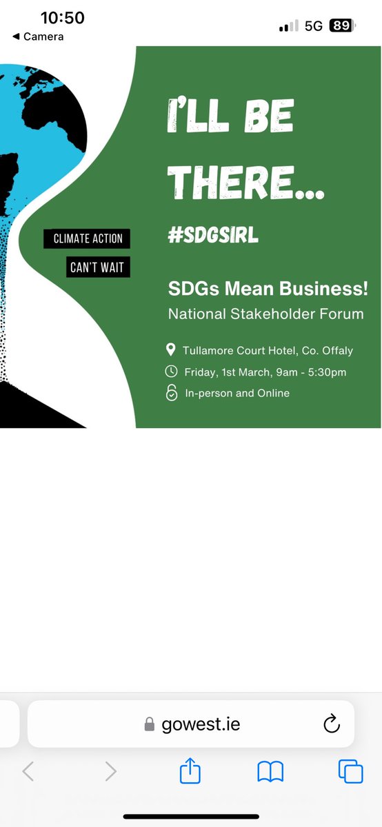 Interesting set of presentations here at #SDGsIrl in #Tullamore today. Good to see #DecentWork being referenced as a key component of #Sustainability journey for businesses #BetterInAUnion #TimeFor8