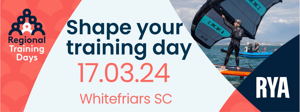 The SW Regional Training Day on 17 March at Whitefriars Sailing Club is your opportunity to shape your own training day and explore the depth and breadth of your instruction/coaching skillsets, both on and off the water. Find out more and book 👉 rya.org/5HVN50QxSbx