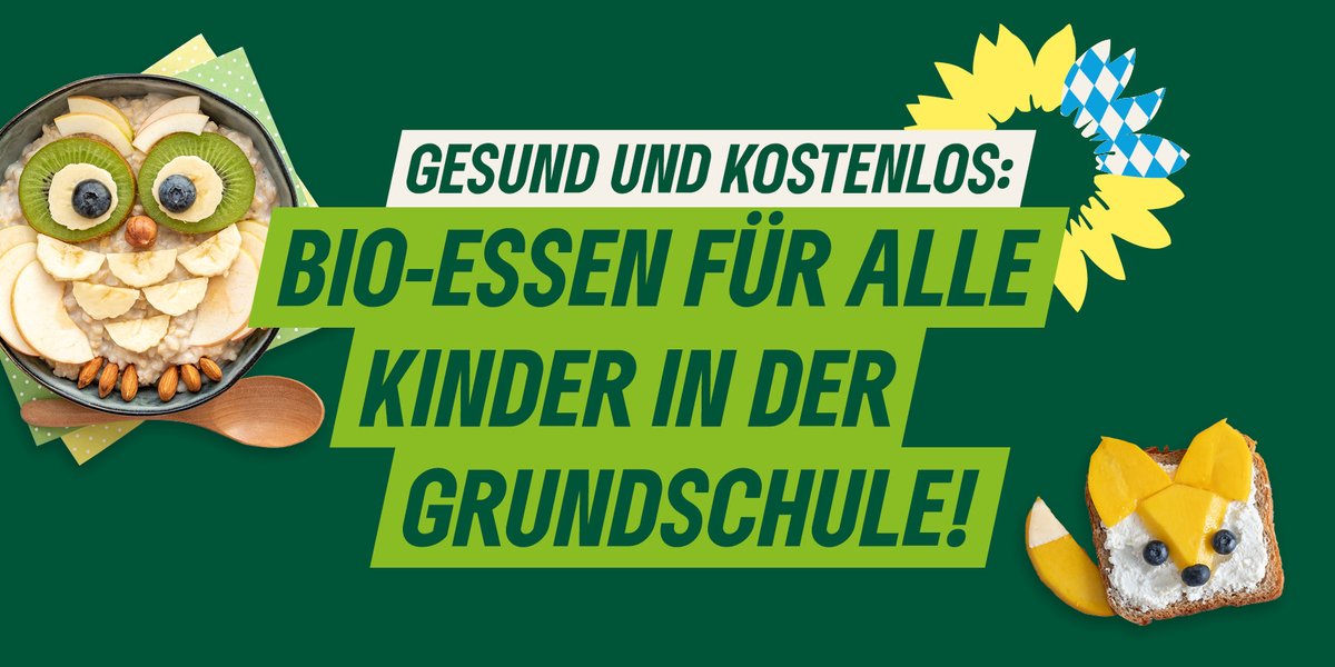 #TagdergesundenErnährung Ein gesundes #Mittagessen für Schulkinder. 100 Prozent Bio, #kostenlos und aus der Region. Gut für unsere Kleinen, gut für die Landwirtschaft vor Ort! Das ist schon lange unser Ziel! gruene-fraktion-bayern.de/themen/landwir…