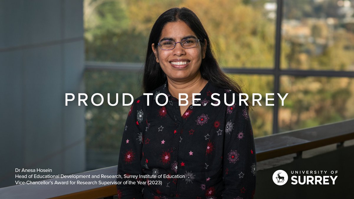 The newest faces of our #ProudToBeSurrey campaign feature the winners of our VC Awards. These are colleagues who have made an exceptional contribution at Surrey, whether in teaching, research as part of our professional services group. stories.surrey.ac.uk/VC-Awards-2023…
