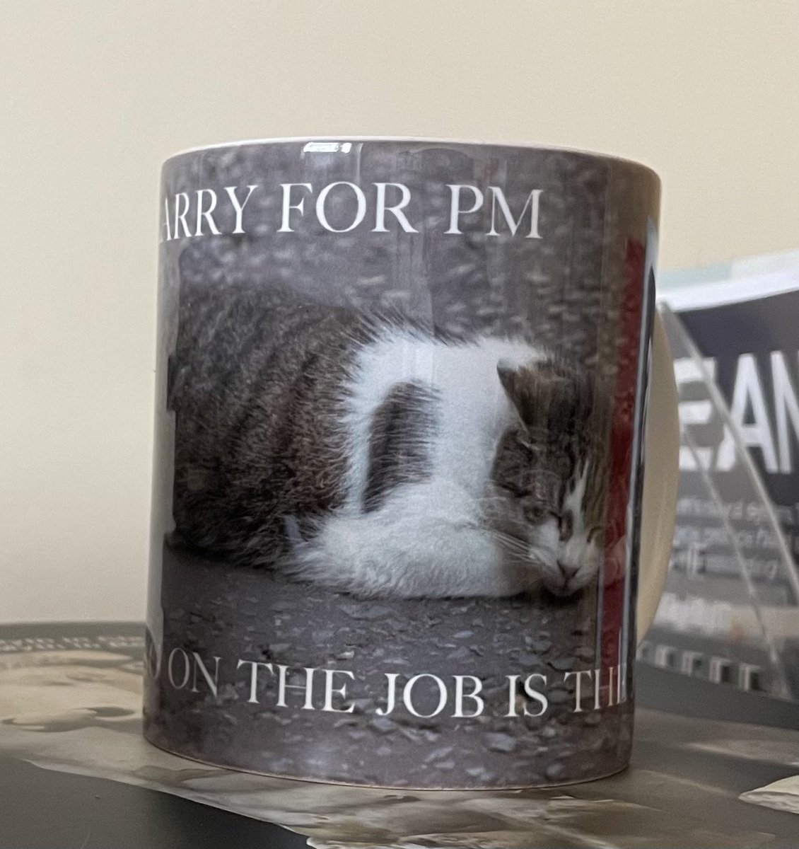 Thank you @justin_ng the mug arrived this morning. I love it 🥰 #LarryforPM @Number10cat