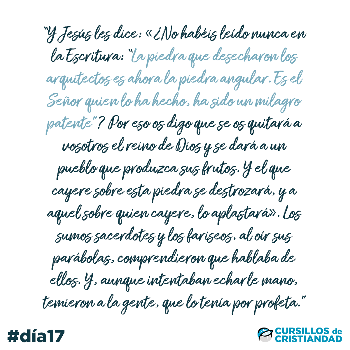 Todo es gracia, todo es don de Dios para que demos fruto, no para echarlo a perder. Que esta #Cuaresma 💜 nos sirva para reconocer los regalos que Dios nos hace porque nos ama y demos fruto.