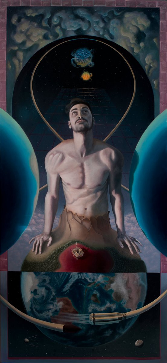 Gm! 
This is an oil painting I did back in 2013 for my second solo show. 100x200cm