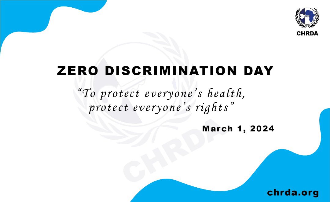 chrda_africa's tweet photo. Zero Discrimination Day is a reminder that everyone has the right to be treated with respect and dignity, regardless of who they are or where they come from. By standing together against discrimination, we can create a more inclusive, peaceful and healthy world for all.
#chrda https://t.co/xP3rPjNXer