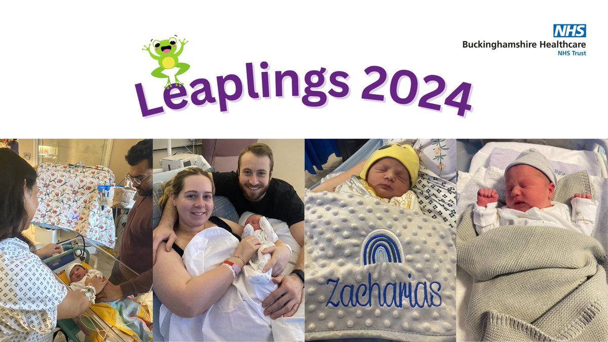It was a busy #LeapDay in Maternity yesterday!

13 #Leapling babies were born at the Trust and Baby Patel was the first baby born at 00:15 👣

Congratulations to all our families and their new additions 💙