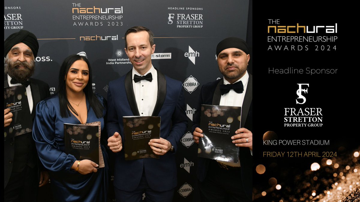 #connect, #influence and #celebrate with the best in British Business at The Nachural Entrepreneurship Awards 2024. #bookyourplace for Friday 12th April 2024 at The King Power Stadium: nachural.co.uk/tickets/ #nachent24 #events #awards #blacktie #business #entrepreneurship