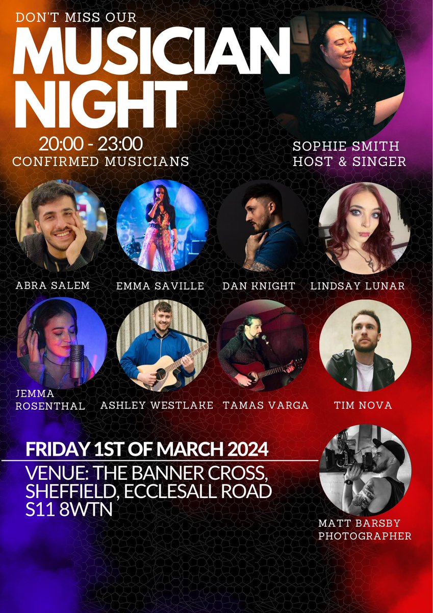 Playing a gig tonight at The Banner Cross with loads of other great musicians! #livemusic #sheffieldmusic #sheffieldmusicscene #sheffieldissuper #acoustic #singing #coversongs #originalmusic