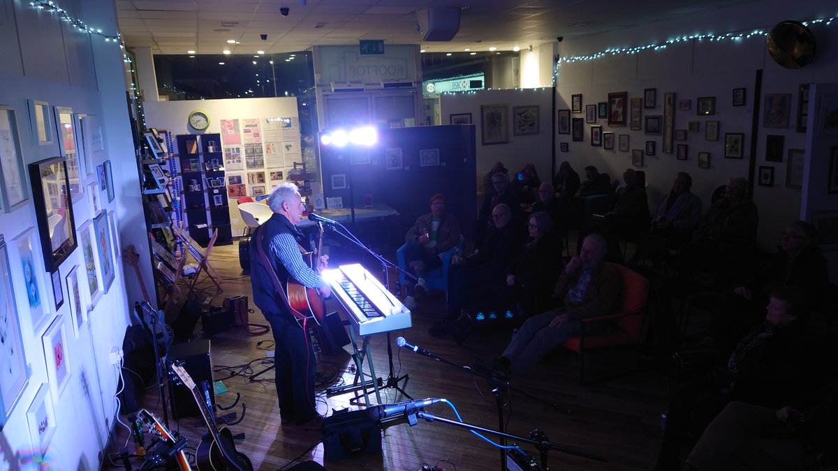 The acoustic night at the @rooftop was a great success. This is Andrew Buckley enthralling the Rooftop crowd. The Acoustic night happens on the last Wednesday of every month and it is free. #corby #music @WillowPlaceCorb