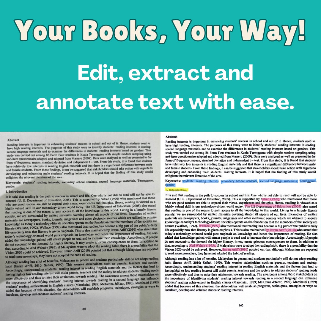 CamScanner's tweet image. 🥰Let&apos;s celebrate National Read Across America Day and do not forget to use CamScanner to digitize your annotation.📷 #camscanner #annotation #books