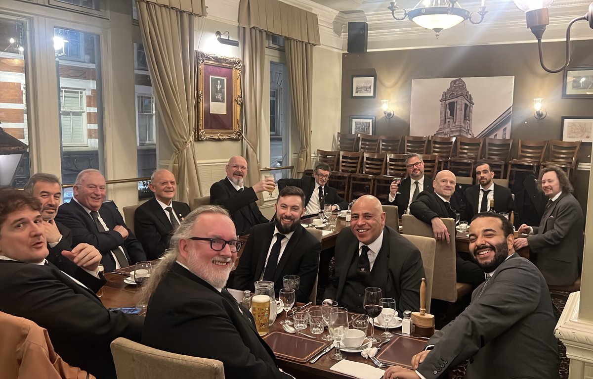 Happy 88th birthday to... us! Here's a memento from our Consecration and a snapshot of our last Festive Board a few days ago! #Freemasons