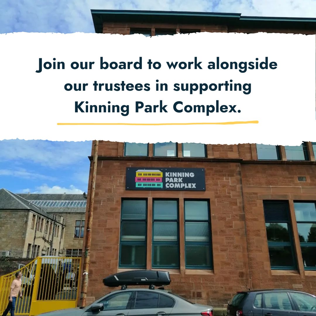 We are looking👀for people to join our board to help guide the future of the #KinningParkComplex and benefit our communities! 

Apply: kinningparkcomplex.org/join-our-board

Deadline - Monday 25th March, 10am

#Glasgow #KinningPark #Cessnock #Ibrox #Communityled #CommunityDevelopment