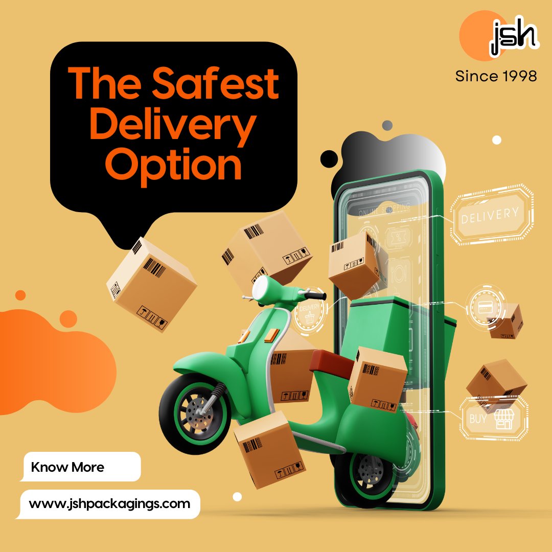JSH_Packagings's tweet image. When it comes to getting your packages safely delivered, our service is the best choice! Trust us for reliable and secure deliveries every time. 📦 
Know More: jshpackagings.com👈
Contact Us: +91 9599821850 👈 
.
.
#corrugatedbox #deliverybox #packagingbox #jshpackagings