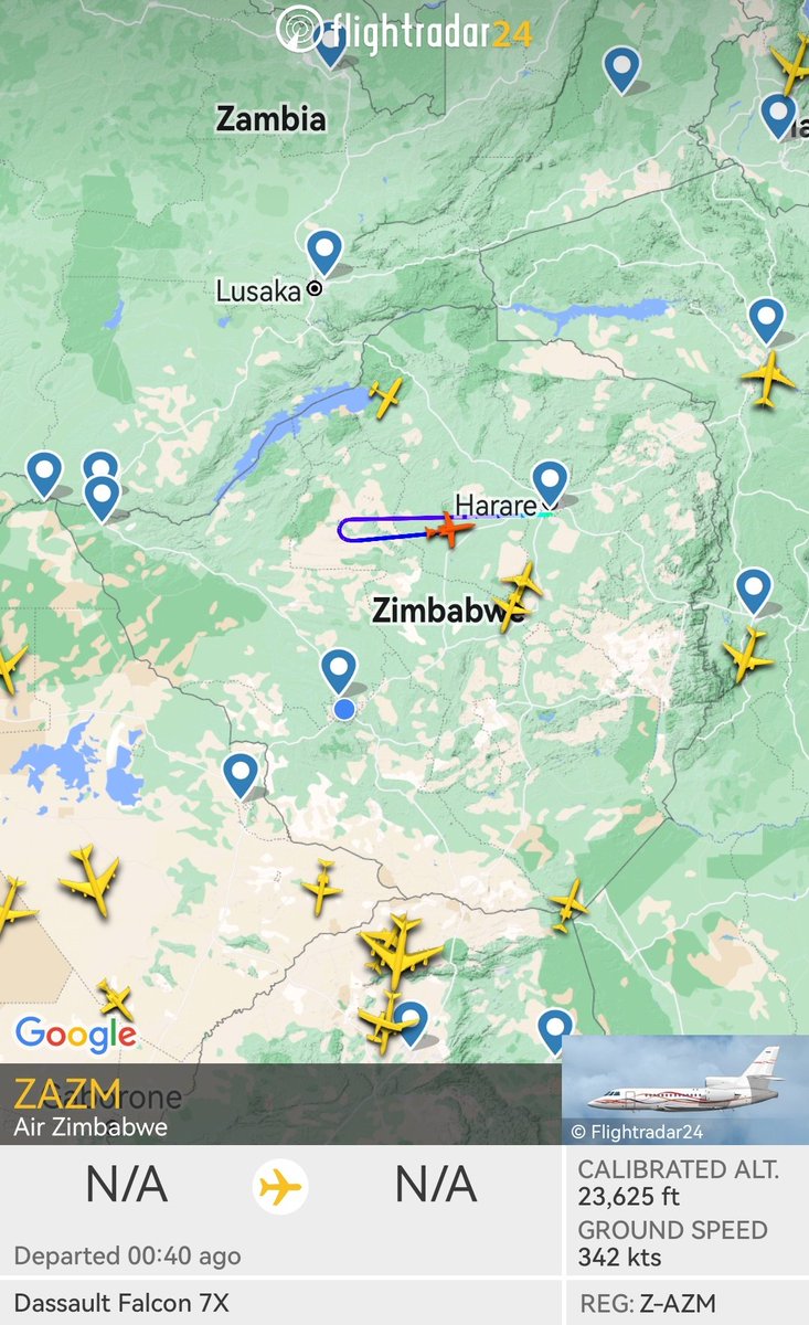 #BREAKING President Emmerson Mnangagwa abandoned his flight to Victoria Falls earlier after authorities were alerted to a 'credible bomb/firearm threat' targeting Zimbabwean airports, presidency spokesman George Charamba says. 'Nation is urged to remain calm,' Charamba added.
