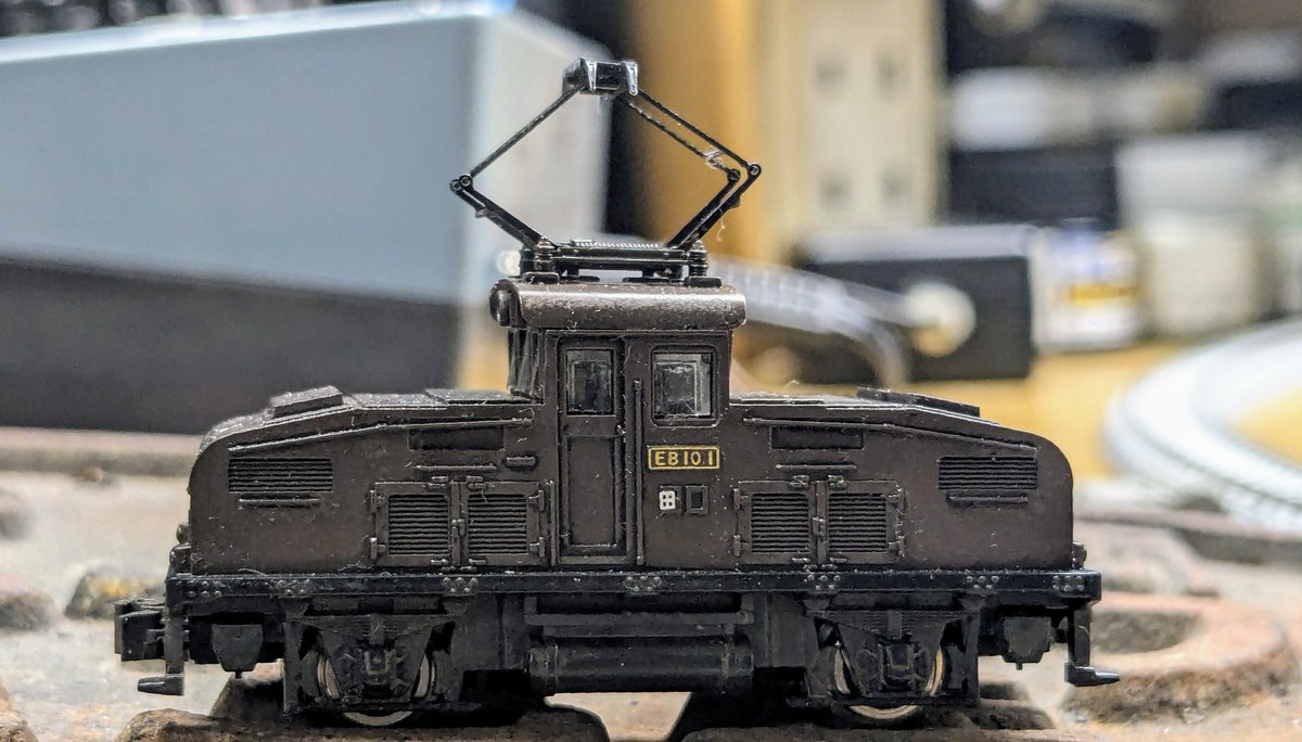 nitakayama0201's tweet photo. ハナキンの図工の自習(��)今宵はノスコレのEB10に区名札を取付てみたー
#鉄道模型 #Nゲージ #トミーテック #ノスコレ #EB10 #昭和レトロ #国鉄 #須賀貨物線 #模型沼 #おやすみトレイン https://t.co/2IrANRg6JA