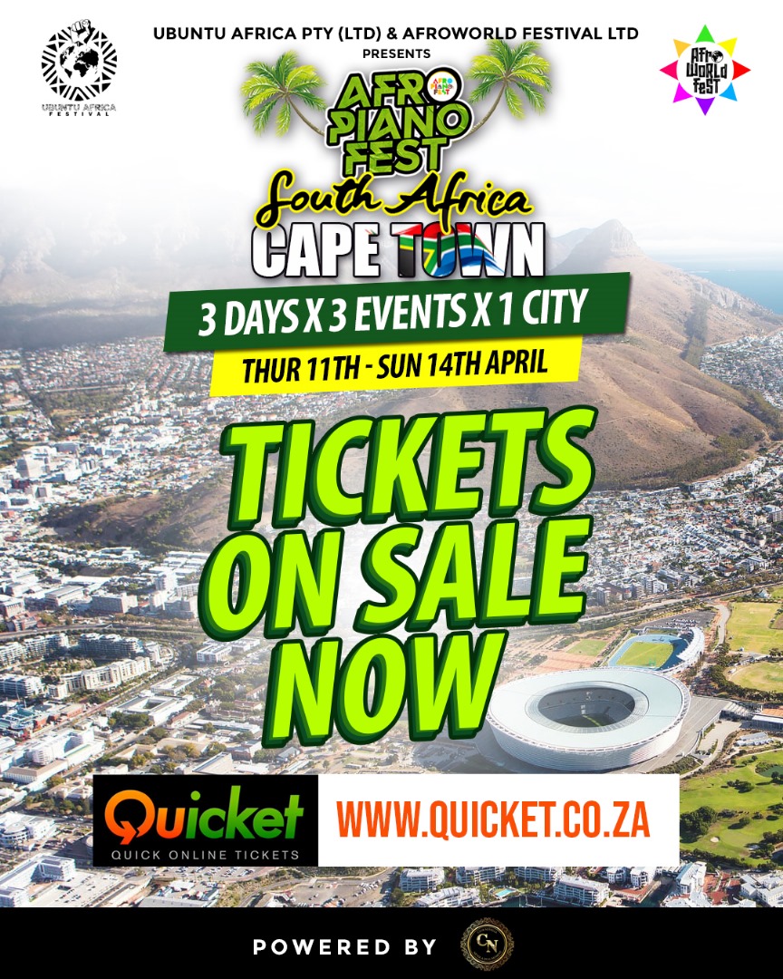 AfropianoFest's tweet photo. Tickets on sale NOW 🇿🇦🔥 #AfropianoFest #CapeTown #APF24 

https://t.co/xJO9iHbkWj https://t.co/r0ExHQJjB6