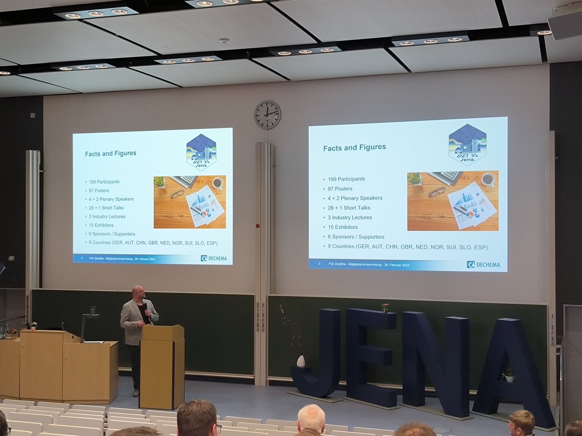 Wolfgang Kleist with the closing remarks. Just yesterday, the number of participants hit the 200. A great success with alot of high quality talks and stimulating discussions #DZT35