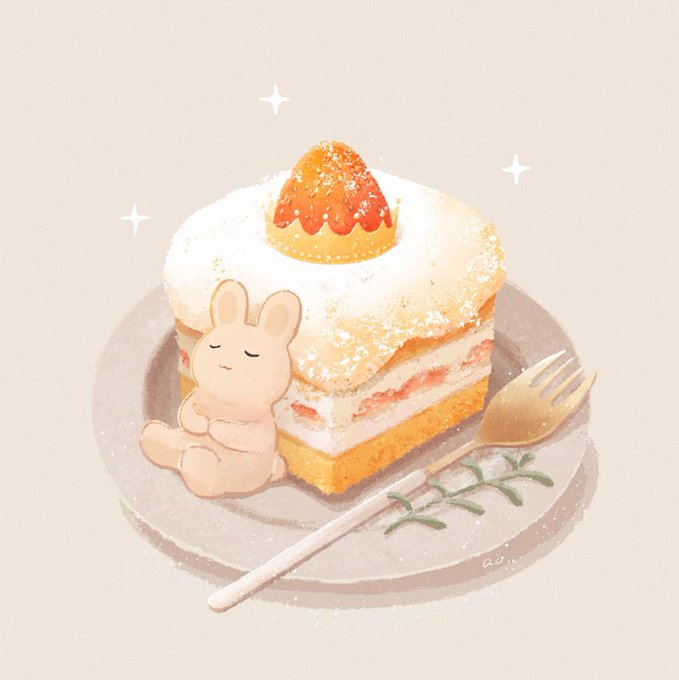 「closed eyes strawberry shortcake」 illustration images(Latest)