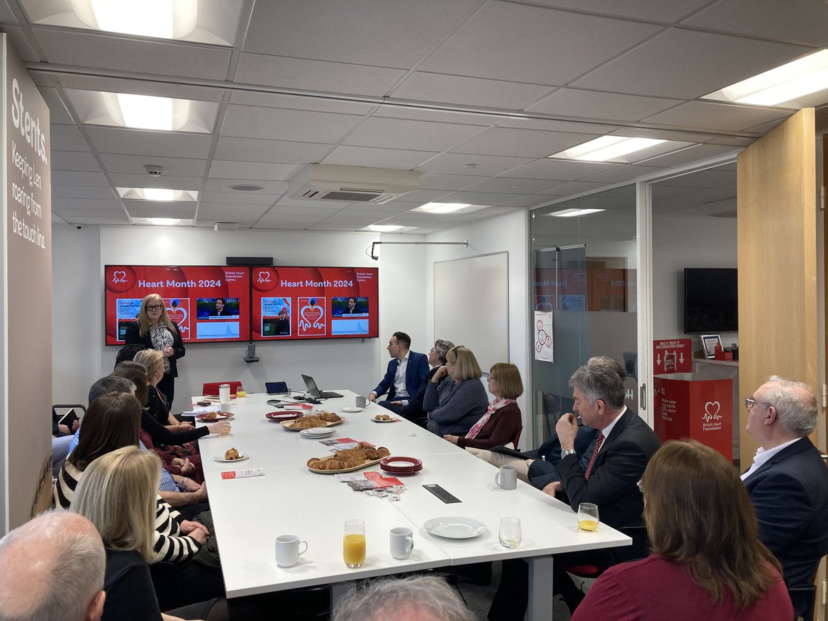 A fantastic end to #HeartMonth to host a breakfast event at @BHFCymru office and hear from @iCharmaine and @AdamFletcherBHF about our progress in Wales and future plans. 
Proud to share this news with some of our valued stakeholders, volunteers, supporters and partners ❤️