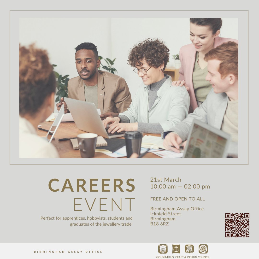 Birmingham Assay Office (@theassayoffice) on Twitter photo We're hosting a Careers Day on the 21st of March! Ideal for all ages, it is perfect for apprentices, hobbyists, students and graduates of the jewellery trade! ⚓
eventbrite.co.uk/e/careers-even…
<a href="/SoJ_BCU/">School of Jewellery</a>
<a href="/CORECityAcademy/">City Academy</a>
<a href="/MyJQ/">My Jewellery Quarter</a>
<a href="/JQBID/">The Jewellery Quarter BID</a>
<a href="/barton_jw/">Jamie Barton</a> We're hosting a Careers Day on the 21st of March! Ideal for all ages, it is perfect for apprentices, hobbyists, students and graduates of the jewellery trade! ⚓
eventbrite.co.uk/e/careers-even…
<a href="/SoJ_BCU/">School of Jewellery</a>
<a href="/CORECityAcademy/">City Academy</a>
<a href="/MyJQ/">My Jewellery Quarter</a>
<a href="/JQBID/">The Jewellery Quarter BID</a>
<a href="/barton_jw/">Jamie Barton</a>