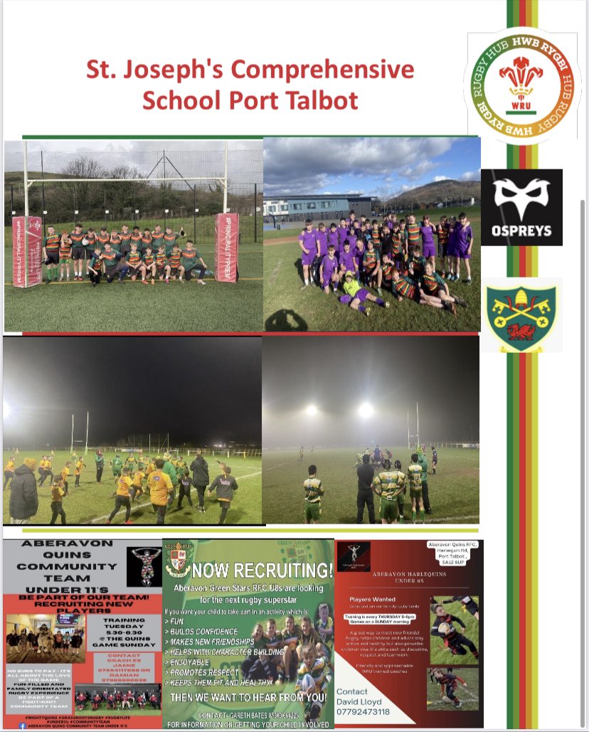 Happy St David’s Day! Please see what we’ve got up to with our Rugby Union in the month of February whilst battling the weather ☔️