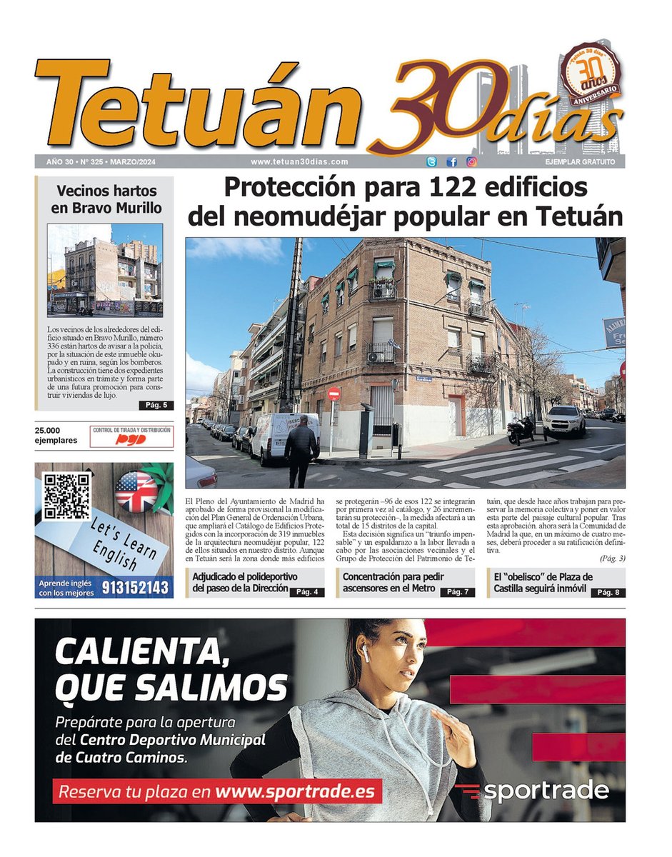 ¡Buenas, tetuaneros! Comienza febrero y ya estamos repartiendo el nuevo #Tetu, con las últimas noticias sobre el distrito y los mejores planes de ocio y cultura para este mes. ¡No os lo perdáis!🗞🗞🗞
tetuan30dias.com/pdf-n4802