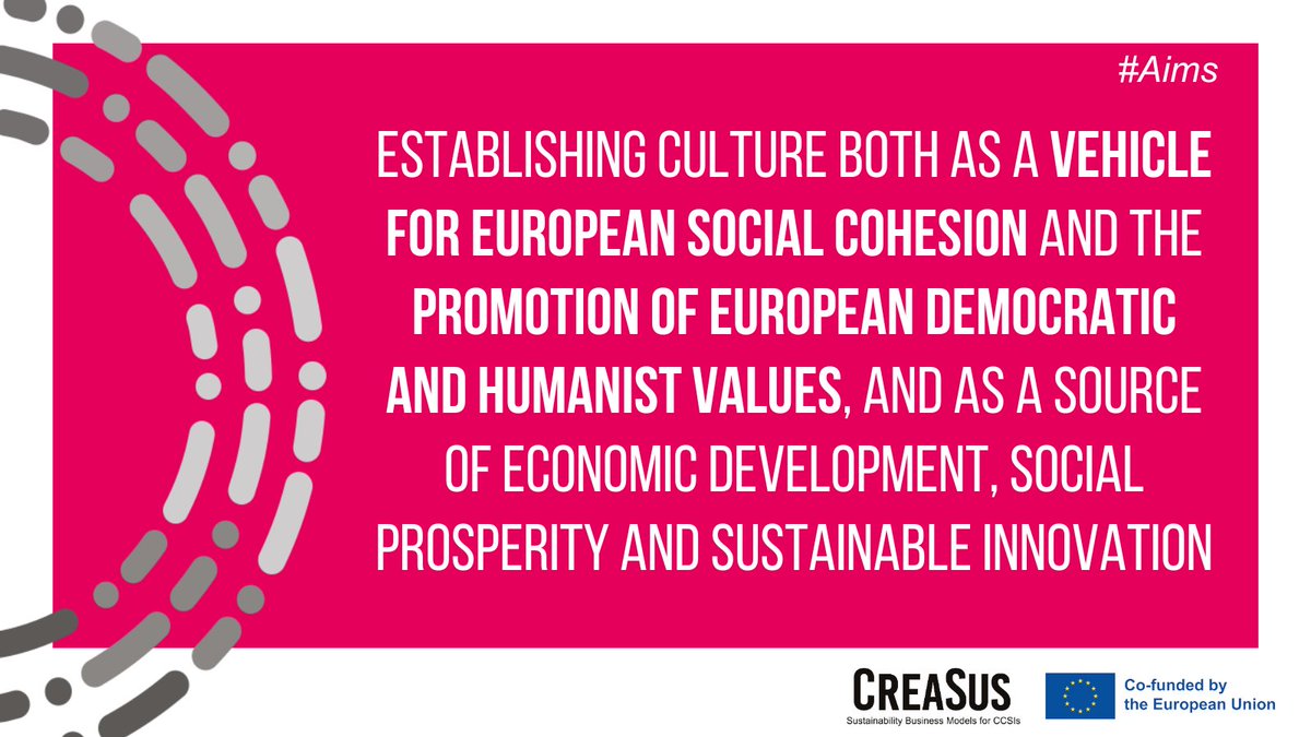 💪We continue to unveil #CreasusProject aims, this time oriented towards the larger impact we want to deliver for CCSIs & the EU! 👍Help us spread the word: #Like & #Share to reach out to committed actors looking to shape a #sustainable future in culture. #StayTuned for updates!