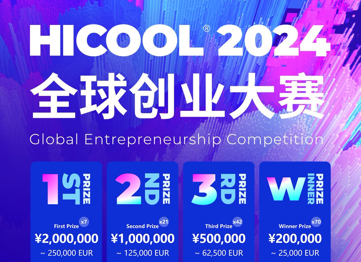 TechCode_Berlin's tweet image. #China&apos;s largest international #startup event is now calling for global founders! Founders from the globe are fighting for 7x 2 Million RMB (~250,000 EUR) first prizes in 7 tech tracks, pitching top Chinese VCs and big-tech players. Join the battle now!  buff.ly/3IlbBFG