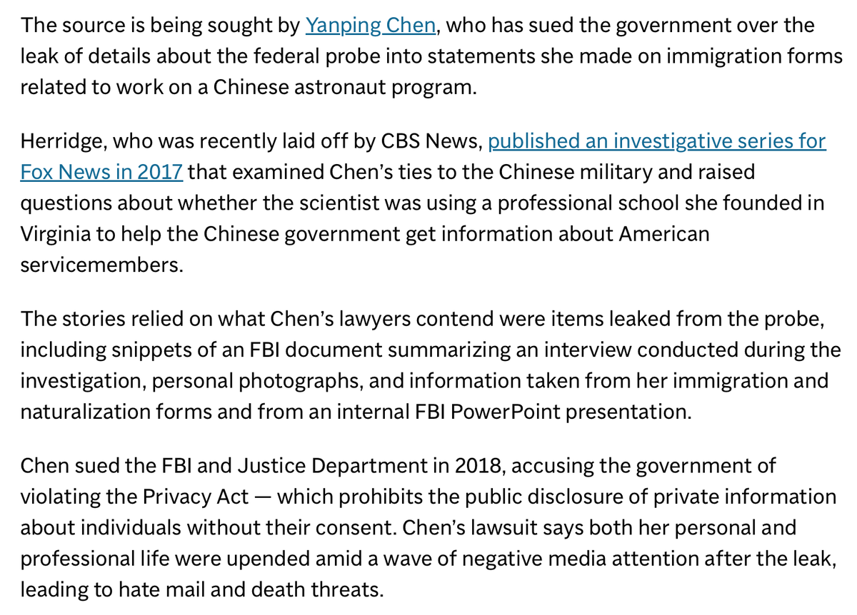 ByronYork's tweet photo. A serious First Amendment issue: 'Judge holds veteran journalist Catherine Herridge in civil contempt for refusing to divulge source.' From @AP: https://t.co/sj9Qmz1p8x