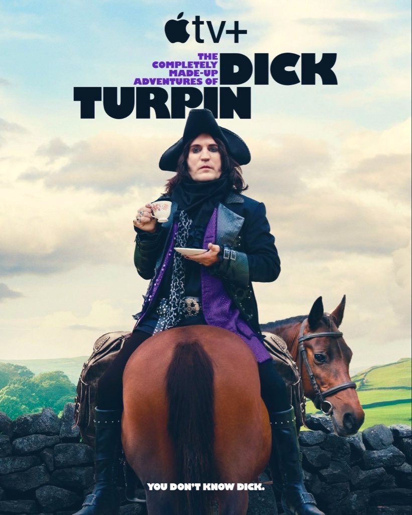 Launching today on @AppleTV The Completely Made-up Adventures of Dick Turpin staring @NoelFielding11 and a host of great comedy stars. Shows 2-6 co-written by @RichardDGNaylor, & JonBrittain. Check it out. It’s going to be a huge hit.