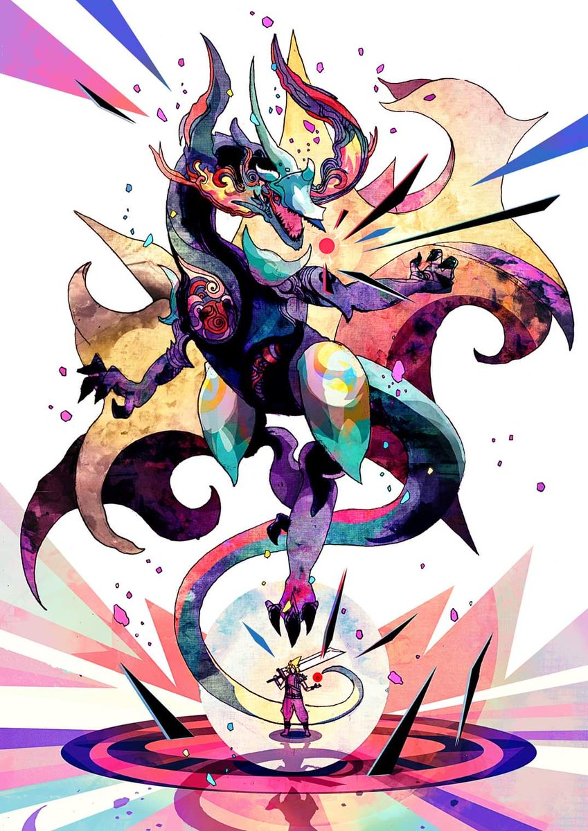 Cloud X Bahamut 💎 #FinalFantasyVIIRebirth