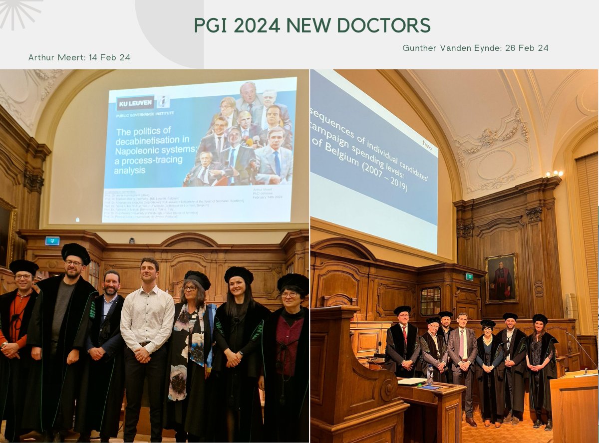 🎓 The PGI's kicks off the new year with two new doctors who successfully defended their PhD. Congratulations Arthur Meert who defended on February 14, and Gunther Vanden Eynde who defended on February 26! 🎉