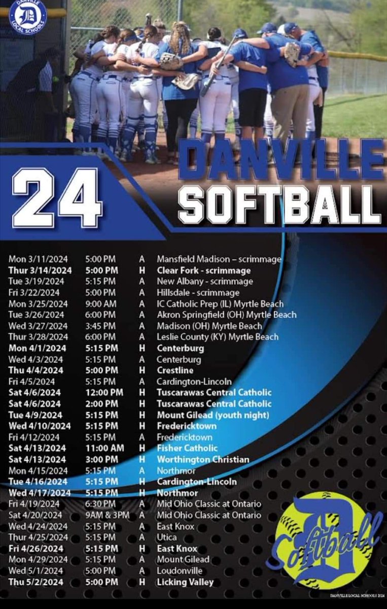 Danville Softball (@DvilleSball) on Twitter photo 2024-03-01 11:31:06