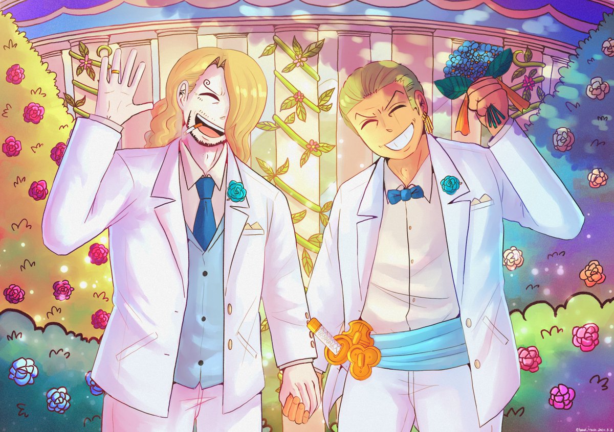 happy birthday sanji. @hmok026 i'm your gifter for the allsan exchange, i hope you don't mind married old man yaois <3.