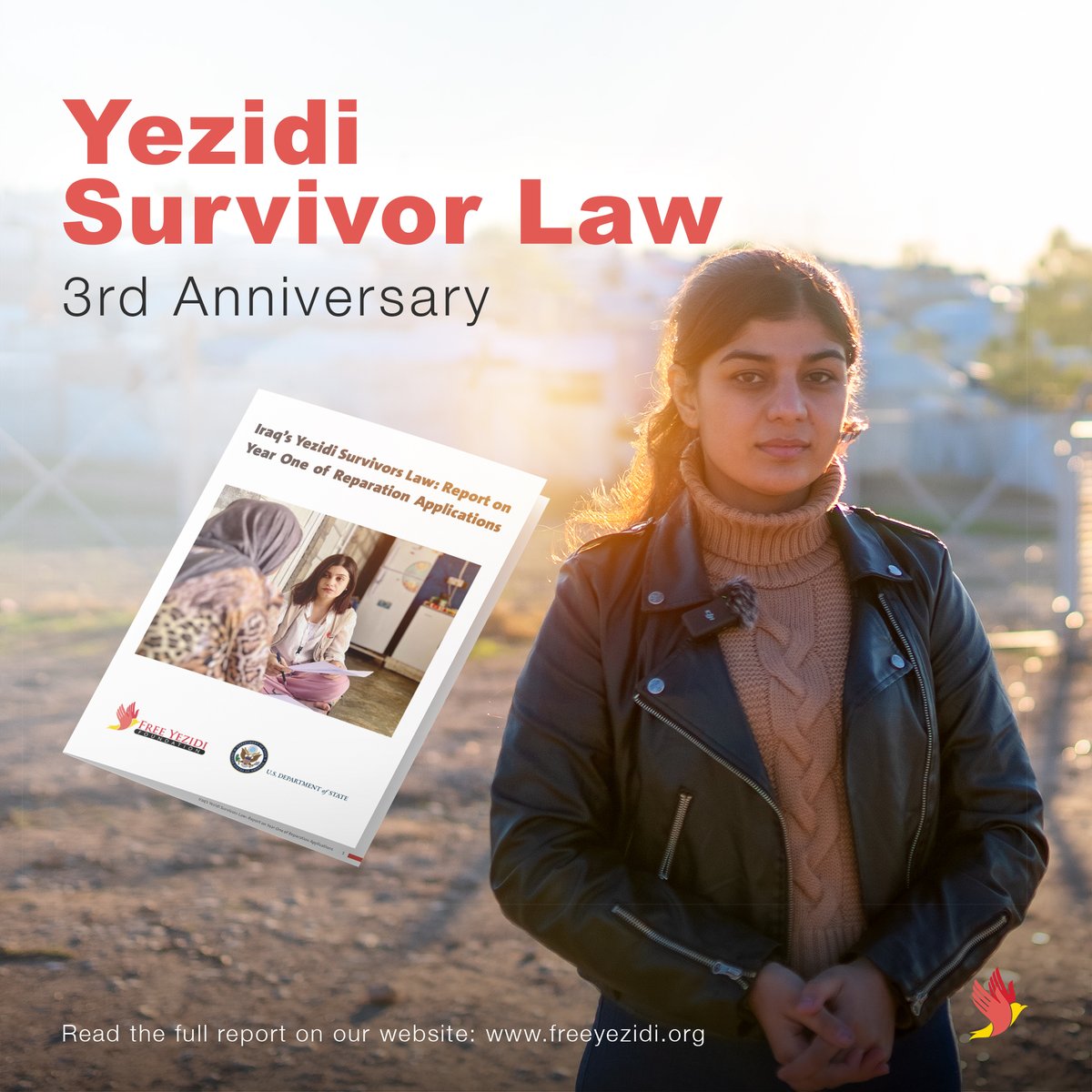 March 1st marks the 3rd anniversary of the passage of the Iraqi Yezidi Survivors Law (YSL) - a groundbreaking reparation program. FYF extends an invitation to our partners to delve into our comprehensive report on the YSL application process: bit.ly/YSLReportFYF