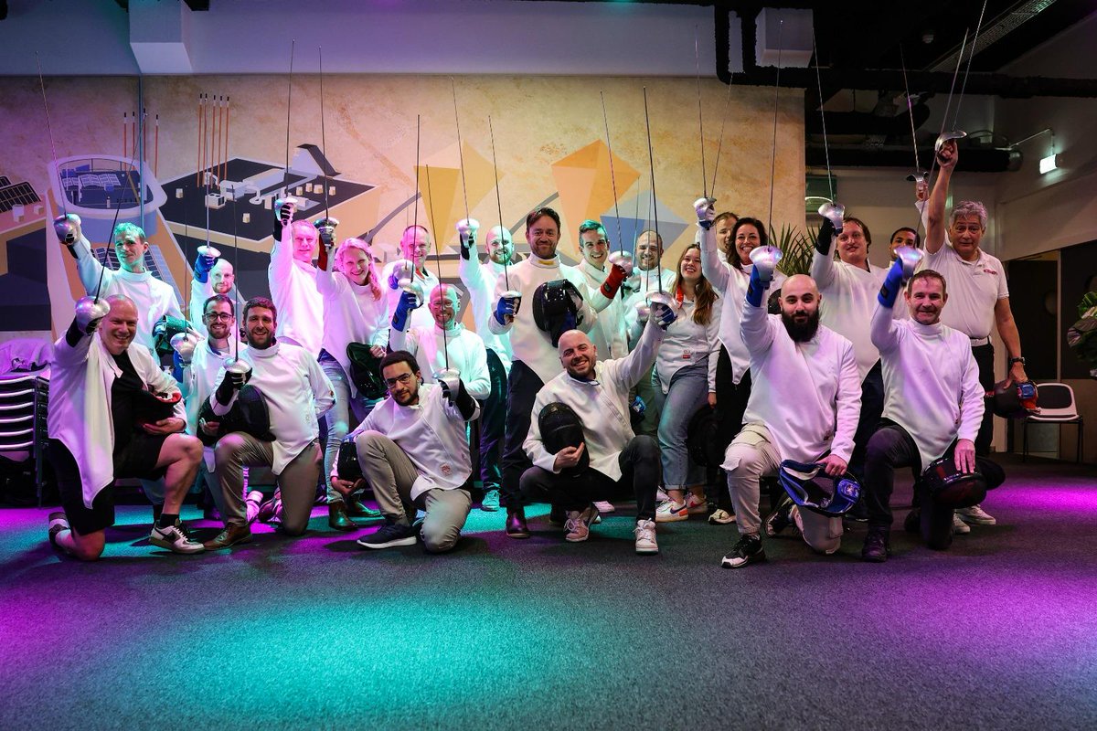 Techforce1 (@techforce1_nl) on Twitter photo After our <a href="/Techforce1_nl/">Techforce1</a> meetup we had a little playtime during a fencing clinic given by Break Schermclinics. We are all ready for the Olympic Games at Paris now. After our <a href="/Techforce1_nl/">Techforce1</a> meetup we had a little playtime during a fencing clinic given by Break Schermclinics. We are all ready for the Olympic Games at Paris now.