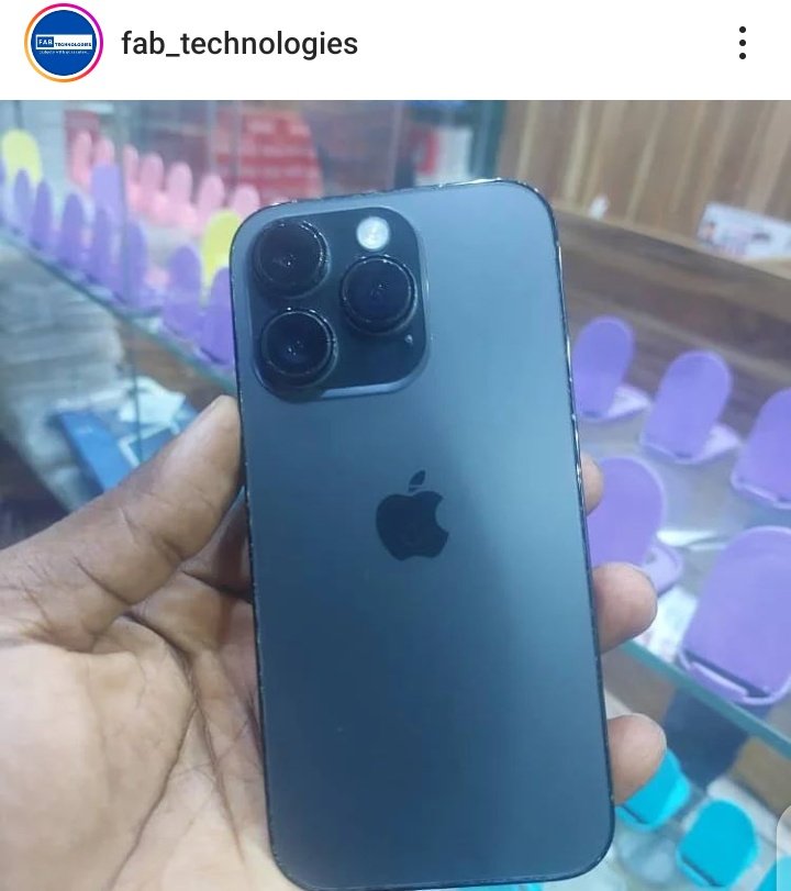 Fab_Tech_'s tweet image. iPhone 14 Pro - 1 Terabyte - E-SIM
Price: N980,000

Free Delivery Nationwide 🇳🇬 

Slide into our DM to place order
Call/Whatsapp: 08034817725