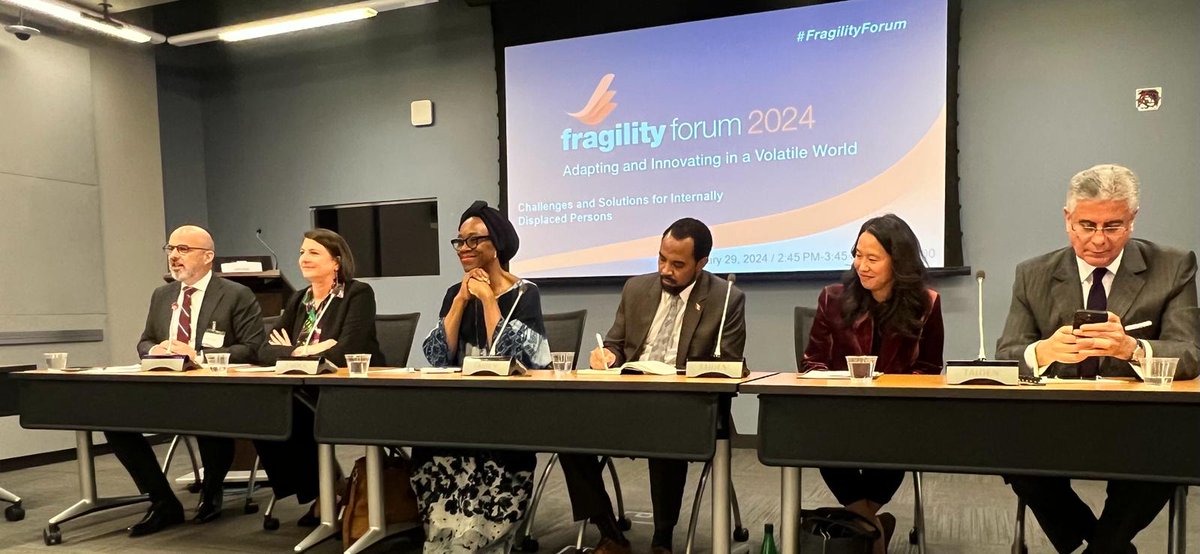 daniels_ugochi's tweet image. Glad to participate in @WorldBank&apos;s #FragilityForum on internal displacements. 

We must prioritise  solutions early, not wait for when #displacement ends. 

Ensuring voices of IDPs &amp;amp; host communities drive data and inform policy is key.