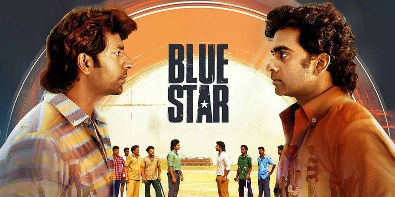 #BlueStar As a performers @AshokSelvan nailed it. @imKBRshanthnu matches the lyrics 'Mela yerum kaalamaachi..'. #Shanthnu 's Character Arc>>>
After seeing the statue, I thought #SJayakumar gonna tell the old caste issue. But didn't utter a word about the Caste is nice about him.