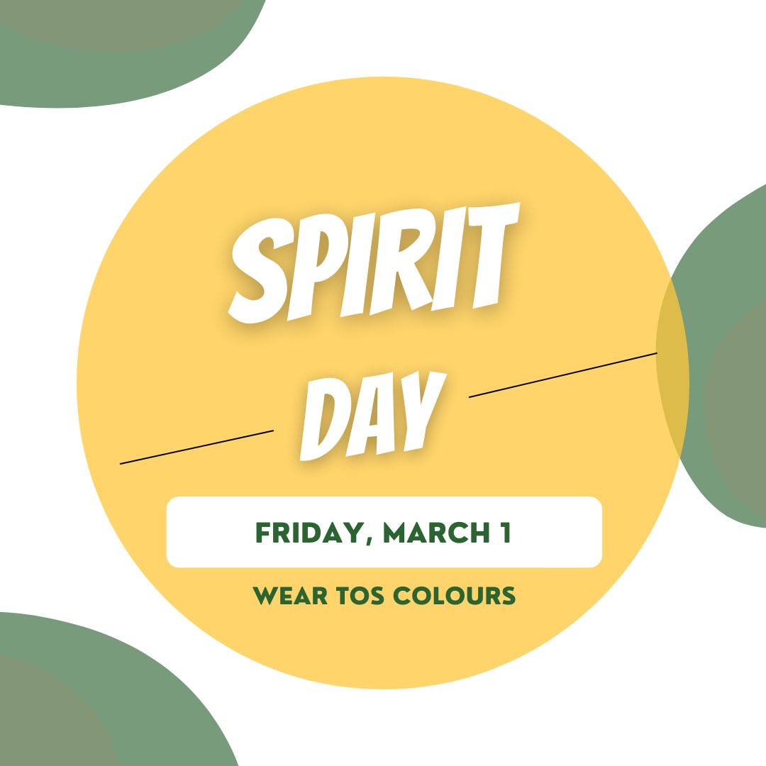 Join us today in Tos colours!!