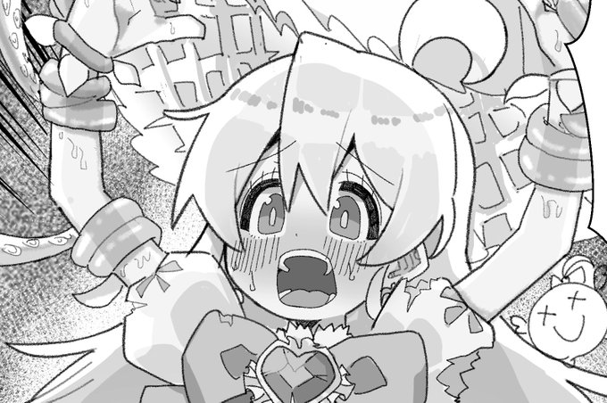 大ピンチな魔法少女まひろちゃん描いてます 