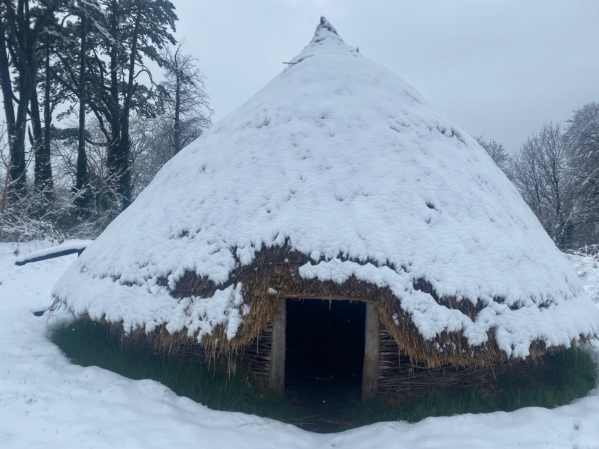 EArchaeol's tweet image. Snowy scenes at UCD Centre for Experimental Archaeology &amp;amp; Material Culture #sneachta